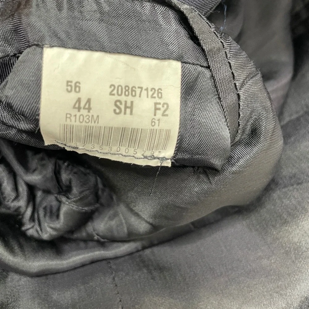 Brooks Brothers Dark Navy Blue‎ Wool Blazer Suit Jacket Mens 44S Office Formal